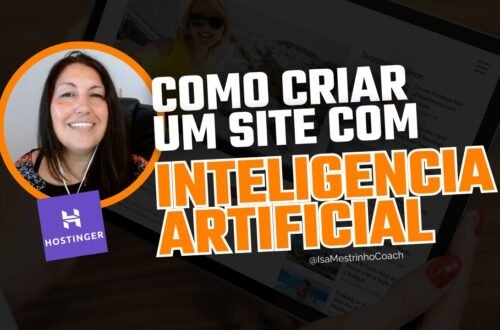 como criar um site na hostinger