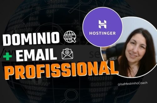dominio e email profissional na hostinger