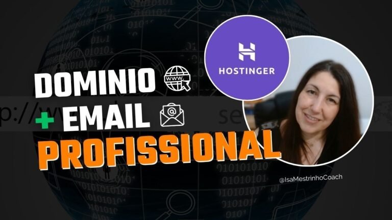 dominio e email profissional na hostinger